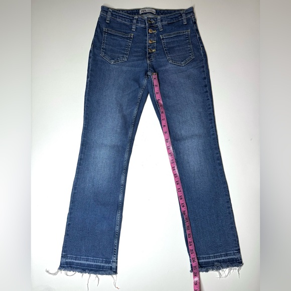 Zara Women's Classic Straight Leg Denim Jeans Size- 4 - Picture 6 of 11